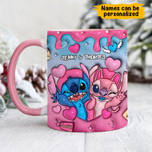 Load image into Gallery viewer, Personalized Ohana Accent Mug Custom Names Gift for Couples

