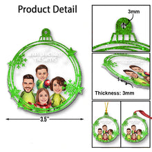 Load image into Gallery viewer, Personalized Merry Grinchmas One-sided Ornament Custom Family Gift
