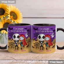 Load image into Gallery viewer, Personalized Nightmare Accent Mug Custom Name Gift for Couples Halloween
