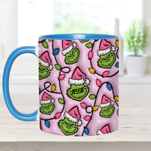 Load image into Gallery viewer, Personalized Christmas Accent Mug with Grinch Design for Kids
