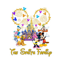 Load image into Gallery viewer, Personalized Merry Christmas Mouse Decal Die Cut for Family
