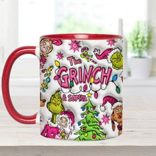 Load image into Gallery viewer, Personalized Grinch Accent Mug Custom Name Christmas Gift
