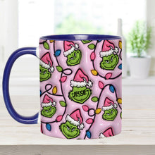 Load image into Gallery viewer, Personalized Christmas Accent Mug with Grinch Design for Kids
