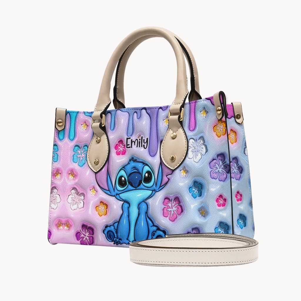 Personalized Ohana Leather Handbag Custom Name Gift for Her