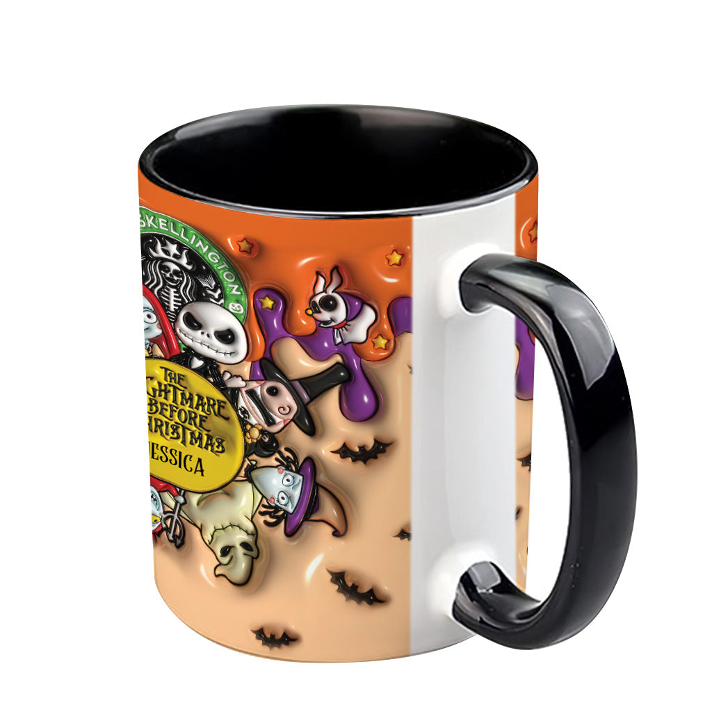 Personalized Nightmare Before Christmas Mug Custom Name Gift