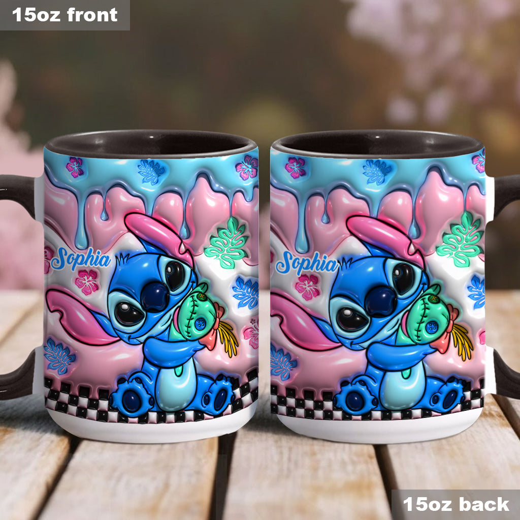 Personalized Ohana Accent Mug Custom Name Gift for Family