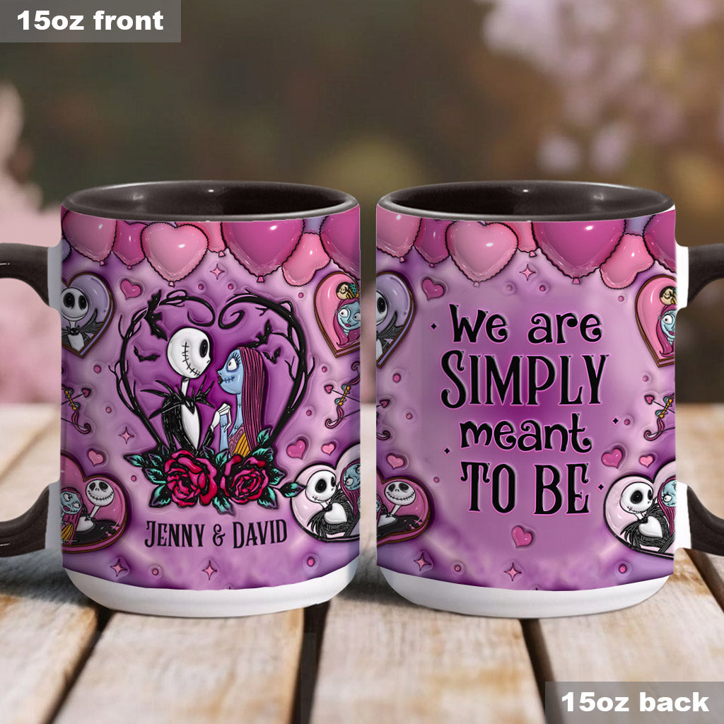 Personalized Nightmare Accent Mug Custom Name Gift for Couples