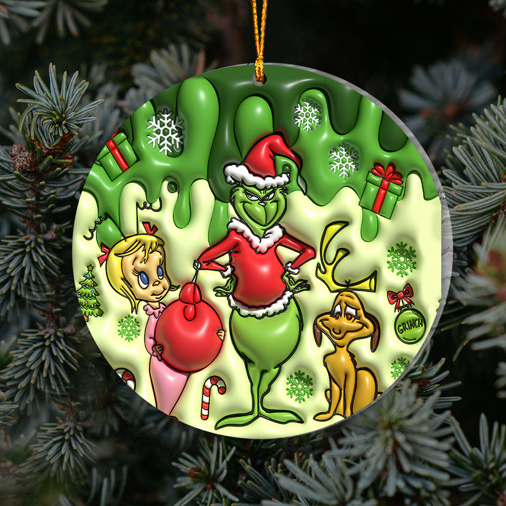 Personalized Grinchmas Christmas Ornament Custom Gift