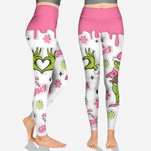 Load image into Gallery viewer, Personalized Christmas Grinch Hoodie and Leggings Set Gift
