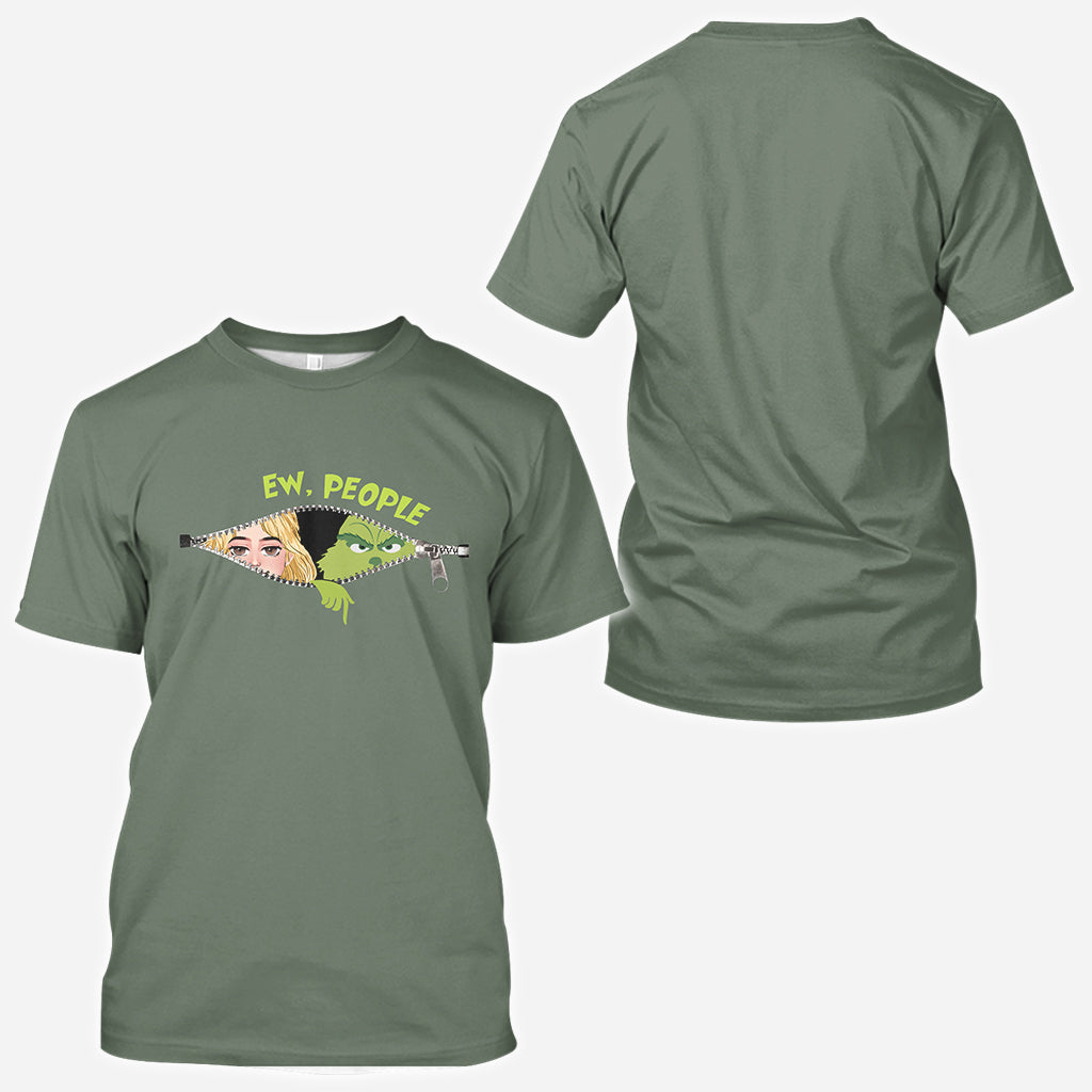Personalized Green Mischief All-Over Christmas Shirt Gift