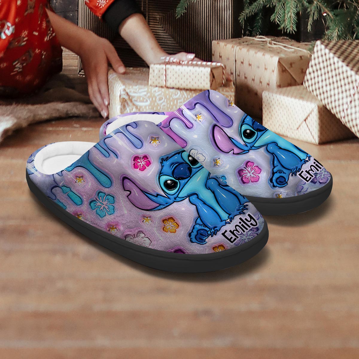 Personalized Ohana Slippers Custom Name Gift for Family