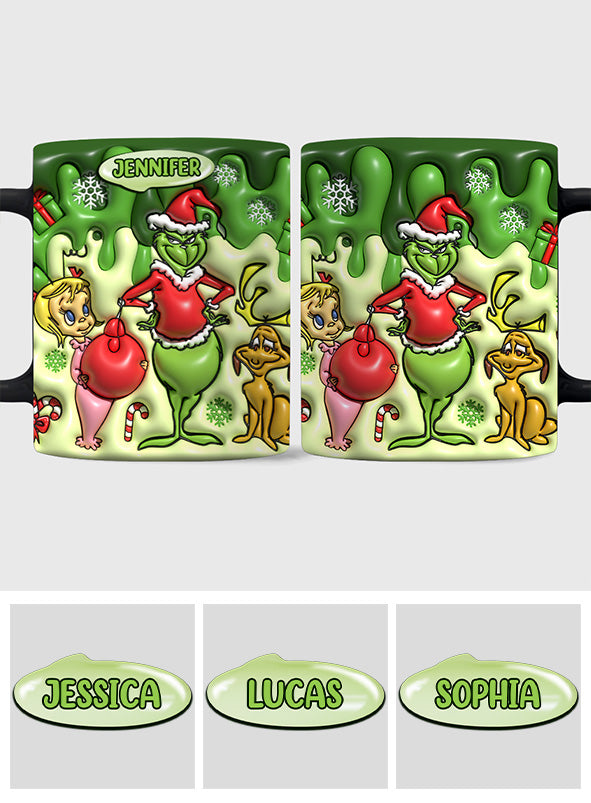 Personalized Merry Grinchmas Mug Custom Name Christmas Gift