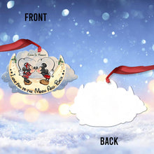 Load image into Gallery viewer, Personalized 'I Love You To The Moon And Back' Ornament Gift for Couples
