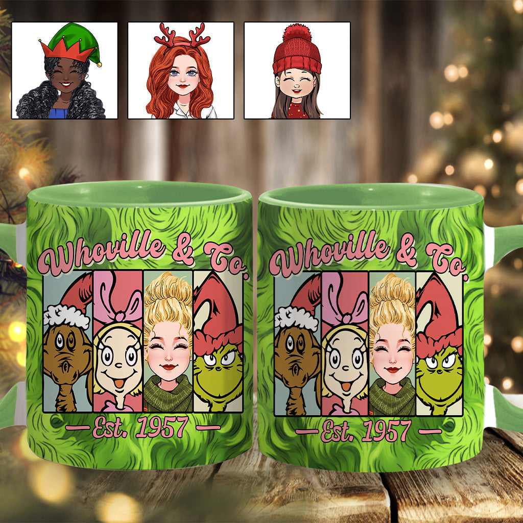 Personalized Holiday Accent Mug Custom Name Whoville Gift