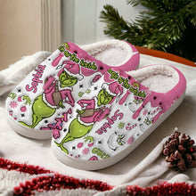 Load image into Gallery viewer, Personalized Grinch Slippers Custom Name Cozy Holiday Gift
