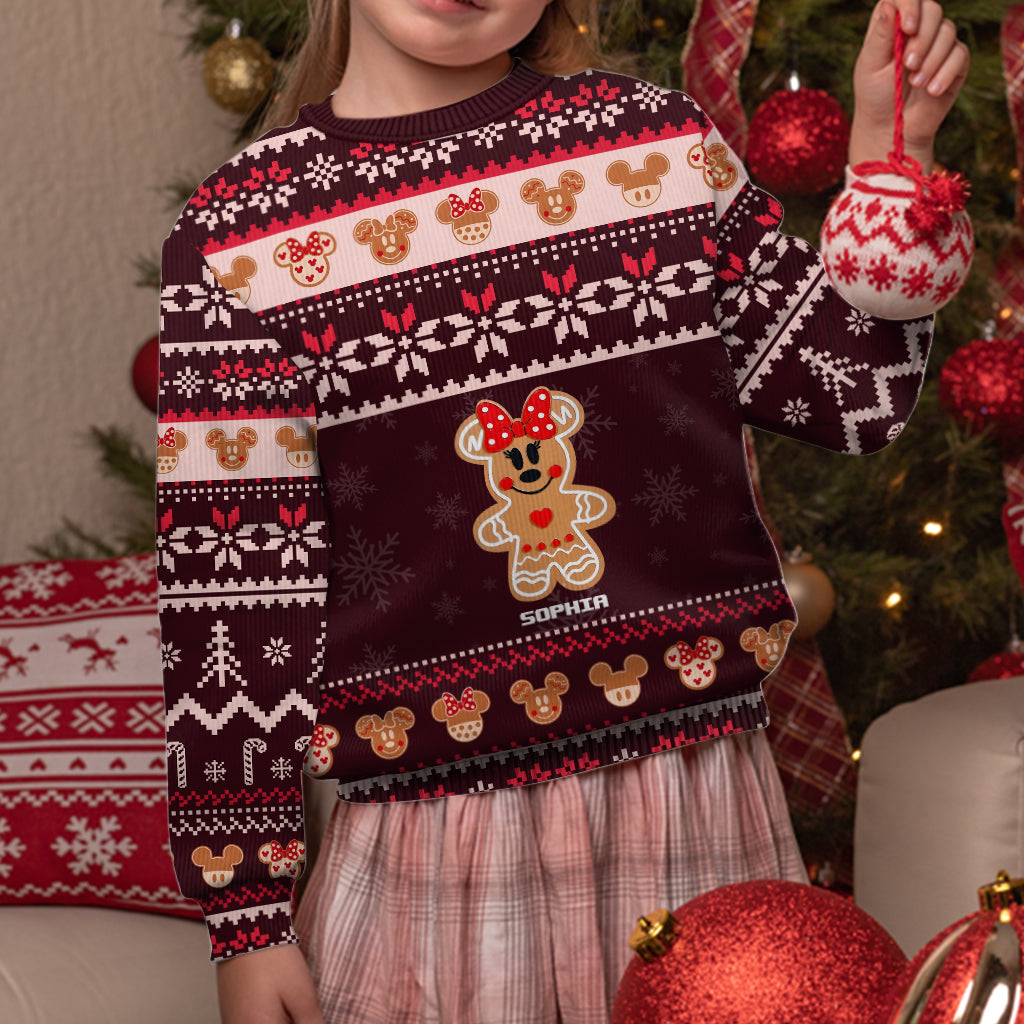 Personalized Merry Christmas Mouse Sweater Gift for Her