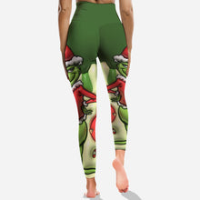Load image into Gallery viewer, Personalized Grinch Hoodie &amp; Leggings Set Custom Name Gift for Christmas
