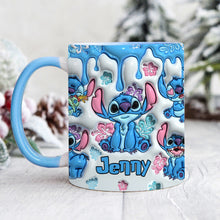 Load image into Gallery viewer, Personalized Ohana Accent Mug with Custom Name Gift for Family

