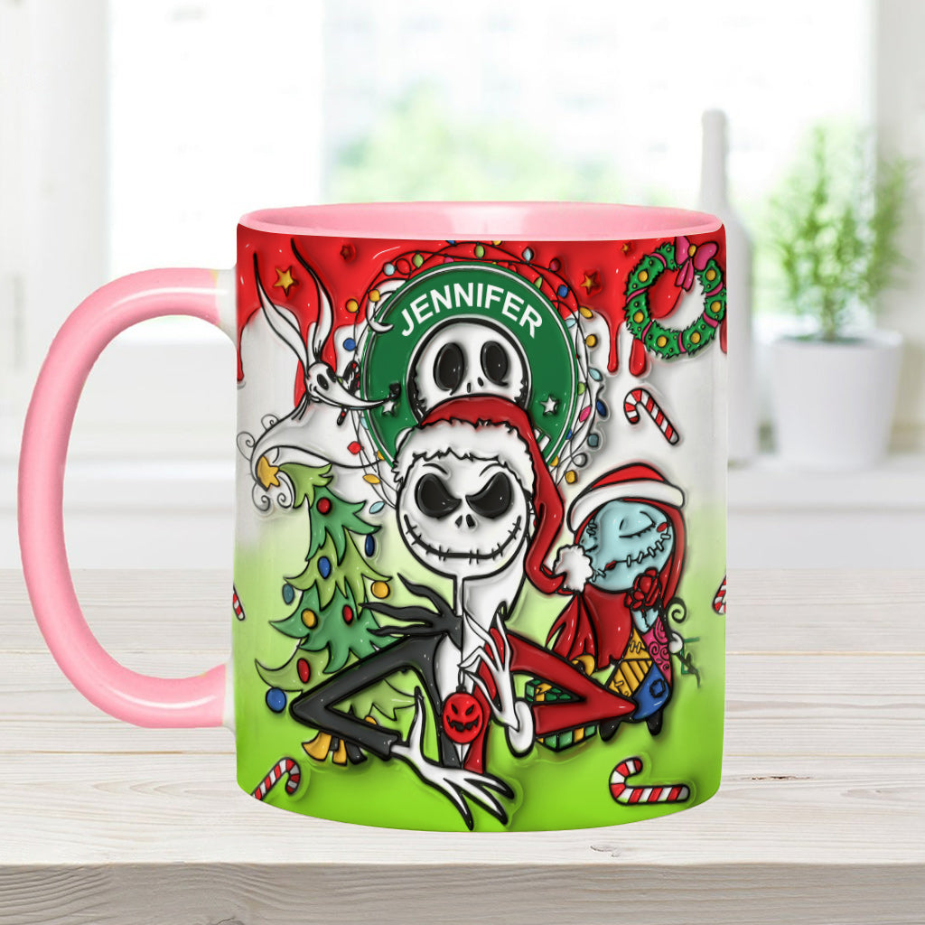 Personalized Nightmare Accent Mug Custom Name Halloween Gift