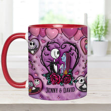 Load image into Gallery viewer, Personalized Nightmare Accent Mug Custom Name Gift for Couples
