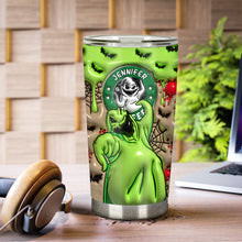 Load image into Gallery viewer, Personalized Nightmare Tumbler Custom Name Halloween Gift
