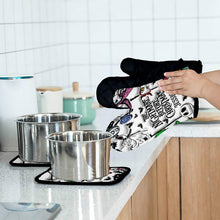 Load image into Gallery viewer, Personalized Nightmare Before Christmas Oven Mitts &amp; Pot Holder Set Gift Idea
