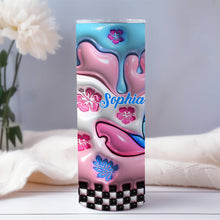 Load image into Gallery viewer, Personalized Ohana Skinny Tumbler Custom Name Gift for Family
