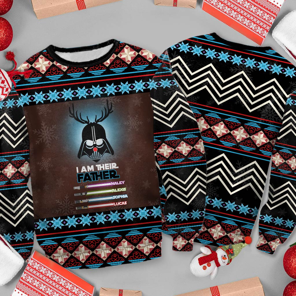Personalized I Am Their Father Sweater Custom Family Gift