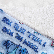 Load image into Gallery viewer, Personalized Ohana Blanket Hoodie Custom Name for Winter Gift
