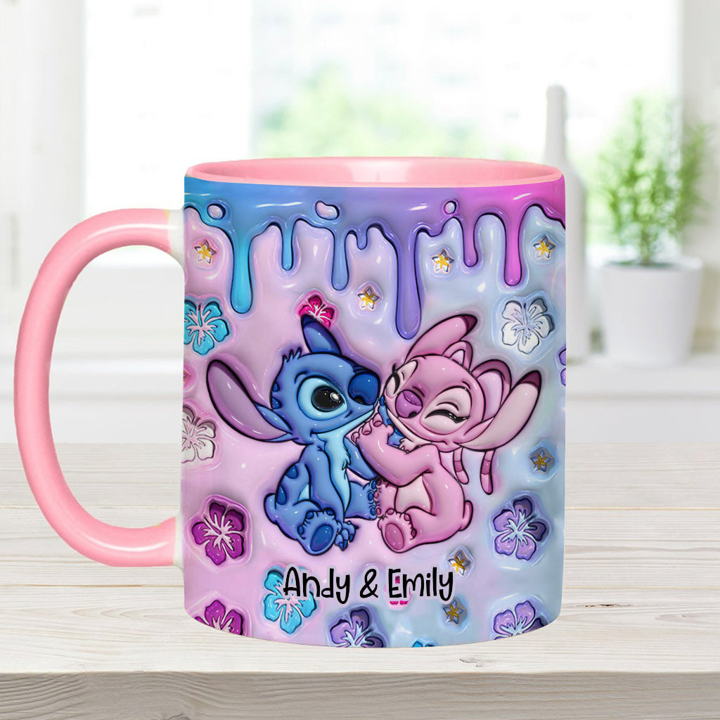 Personalized Ohana Accent Mug Custom Name Gift for Partner