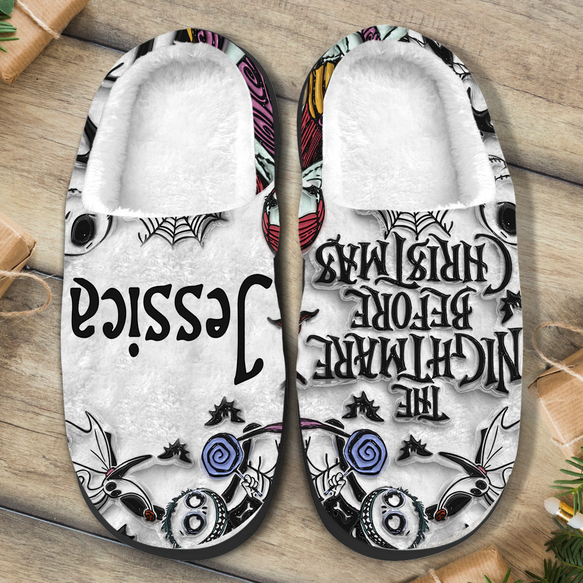 Personalized Nightmare Slippers Cozy Custom Design Gift