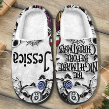 Load image into Gallery viewer, Personalized Nightmare Slippers Cozy Custom Design Gift

