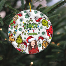 Load image into Gallery viewer, Personalized Grinch Christmas Ornament Custom Name Gift
