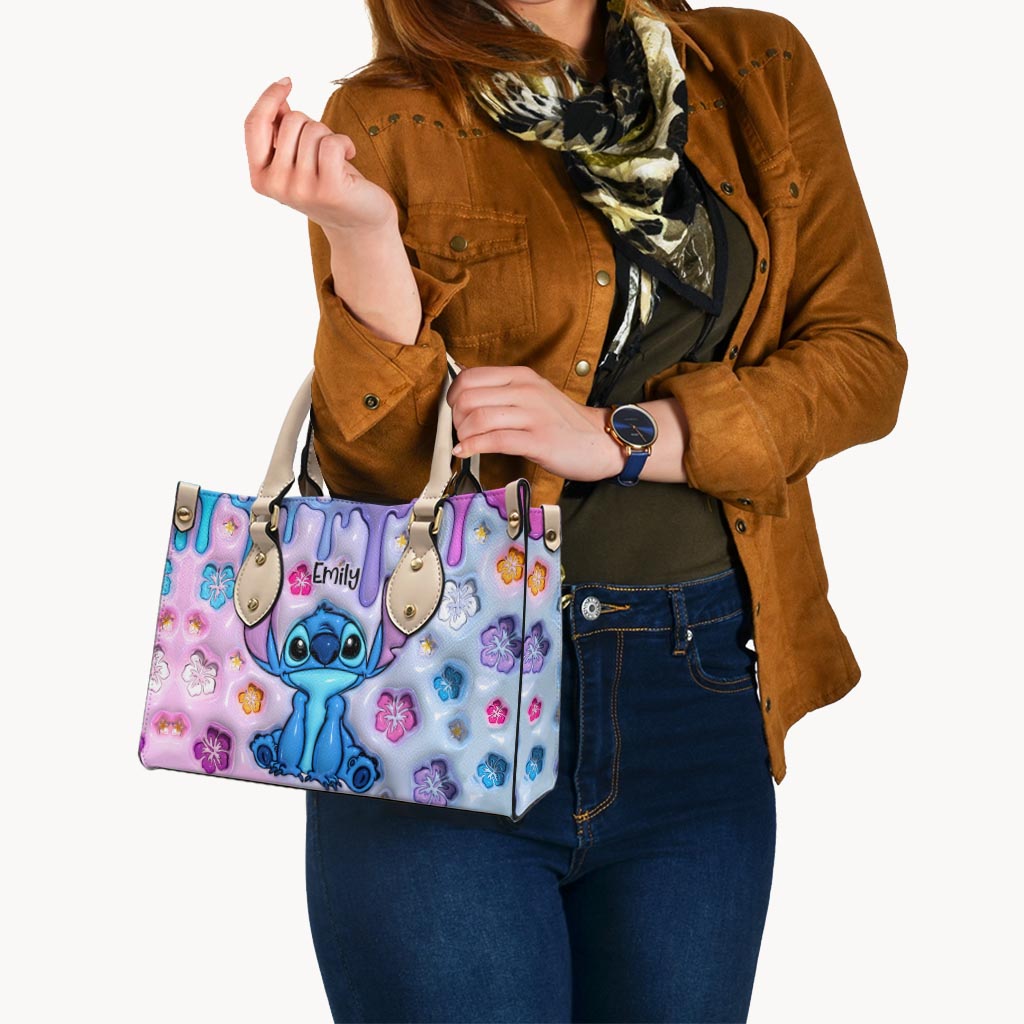 Personalized Ohana Leather Handbag Custom Name Gift for Her