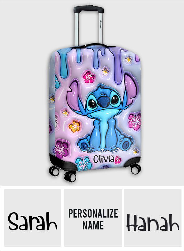 Personalized Ohana Luggage Cover Custom Name Gift for Travelers