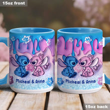 Load image into Gallery viewer, Personalized Ohana Accent Mug Unique Gift for Couples

