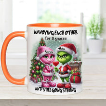 Load image into Gallery viewer, Personalized Accent Mug Annoying Each Other Gift for Couple Christmas
