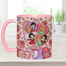 Load image into Gallery viewer, Personalized Valentine’s Day Accent Mug Custom Name Gift for Couple
