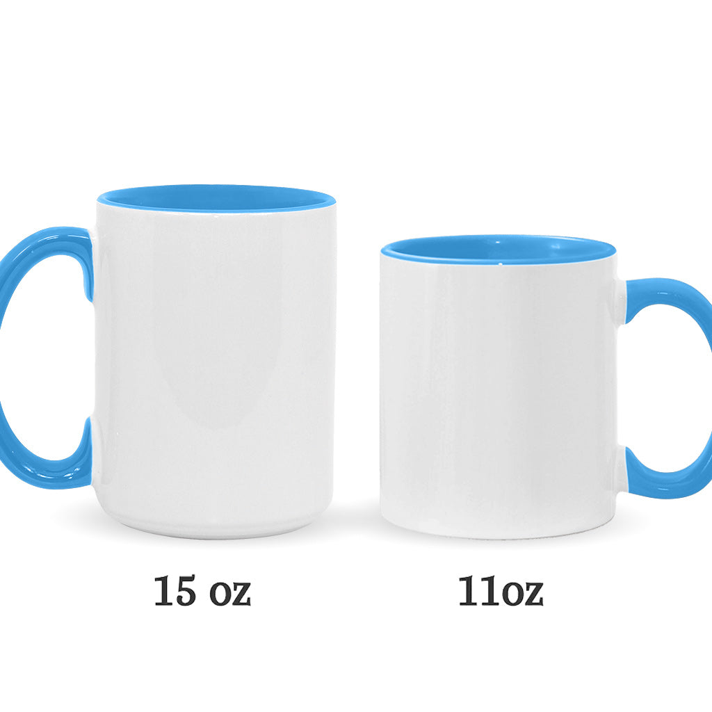 Personalized Christmas Accent Mug with Name for Mom or Dad