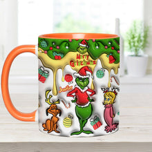 Load image into Gallery viewer, Personalized Merry Grinchmas Accent Mug Custom Name Gift
