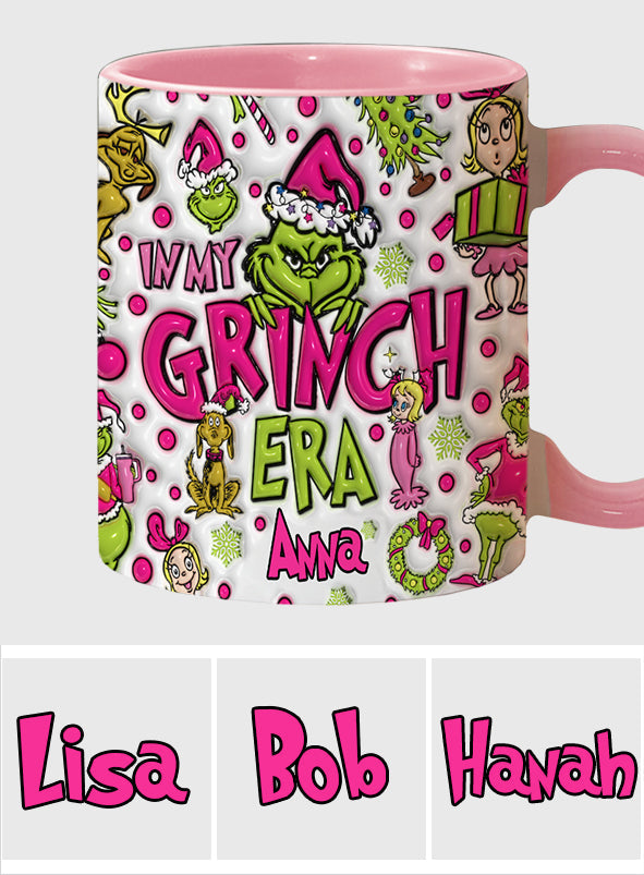 Personalized Grinch Accent Mug Custom Name Holiday Gift