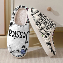 Load image into Gallery viewer, Personalized Nightmare Slippers Cozy Custom Design Gift
