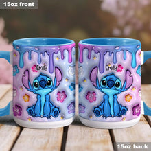 Load image into Gallery viewer, Personalized Ohana Accent Mug Custom Name Gift for Family
