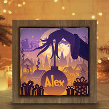 Load image into Gallery viewer, Personalized Christmas Light Shadow Box Custom Name Decoration Gift
