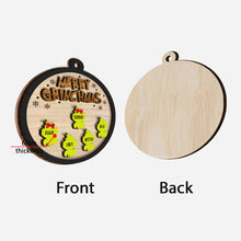 Load image into Gallery viewer, Personalized Merry Grinchmas Layered Wood Ornament Gift for Family
