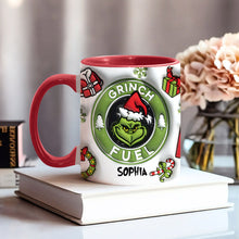 Load image into Gallery viewer, Personalized Grinch Accent Mug Custom Name Holiday Gift
