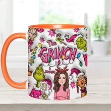 Load image into Gallery viewer, Personalized Grinch Accent Mug Custom Name Christmas Gift
