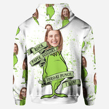 Load image into Gallery viewer, Personalized Grinch Hoodie &amp; Leggings Set Custom Name Gift for Christmas
