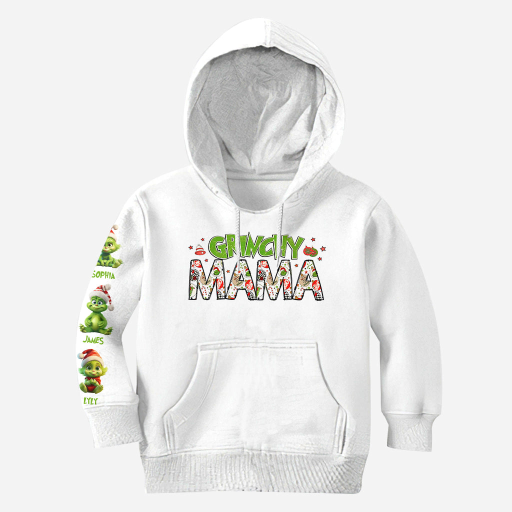 Personalized Grinch Mama All Over Shirt for Christmas Gift