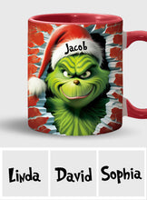 Load image into Gallery viewer, Personalized Grinch Accent Mug Custom Name Birthday Gift

